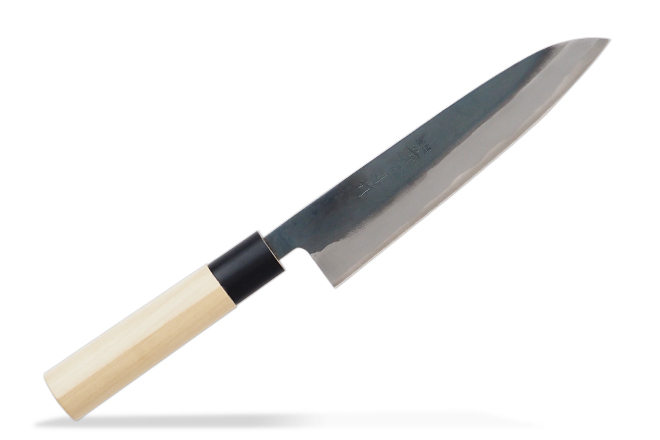 F-693　藤次郎 白紙鋼 黒打研出し 牛刀 180mm