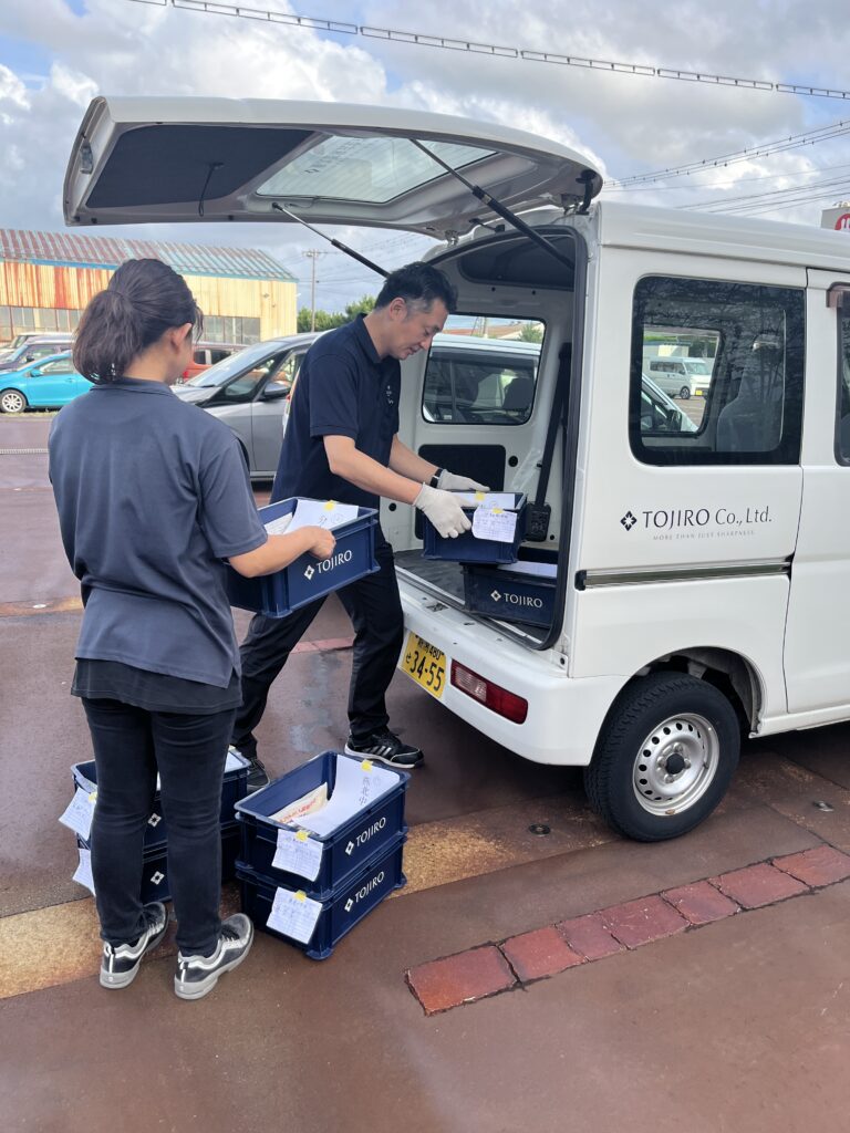 藤次郎 学校包丁無償研ぎ直し事業